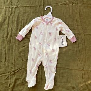 Size 3M, Gerber Baby Girl Footie Pajama